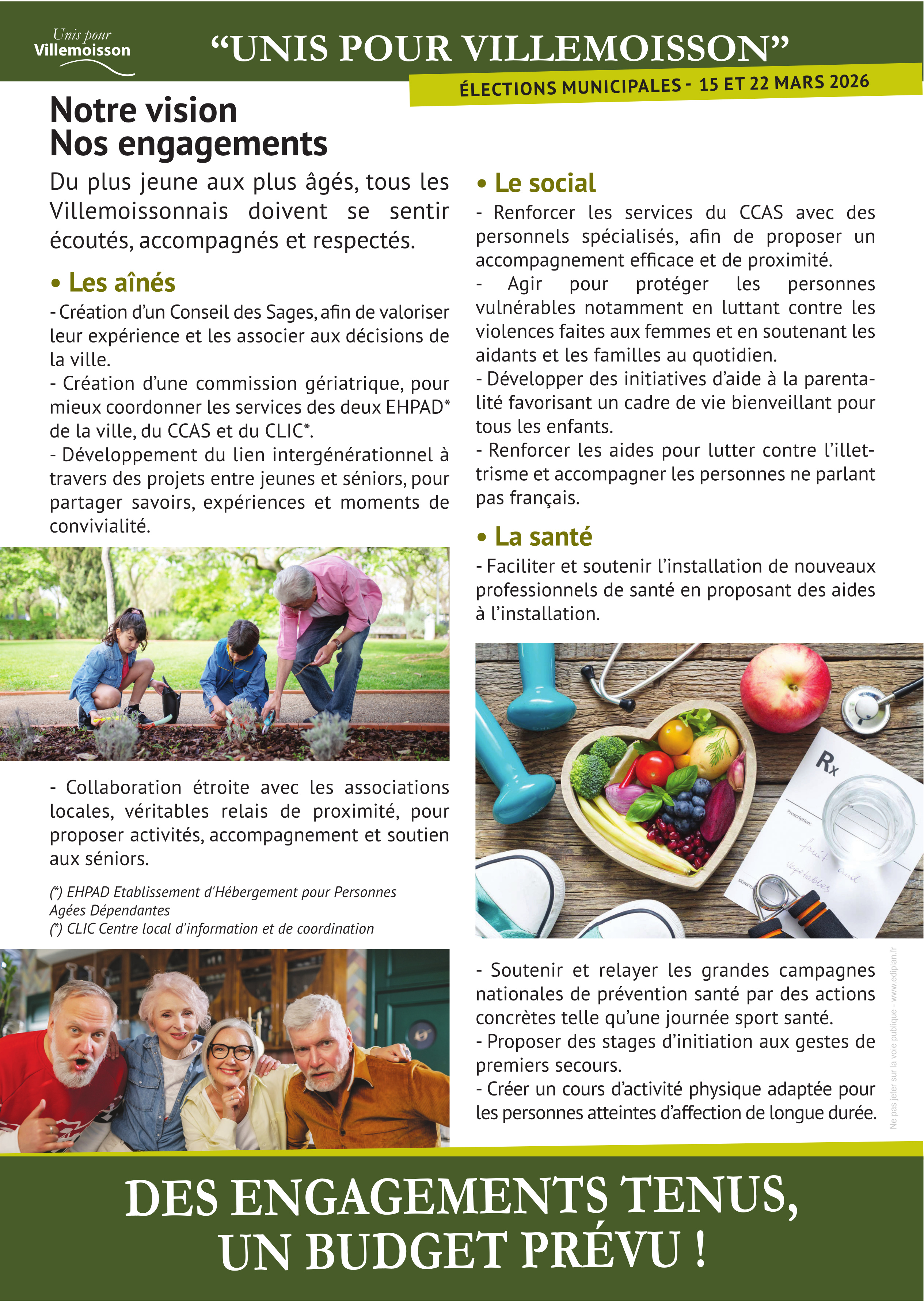 tract Début janvier 2026. Verso.